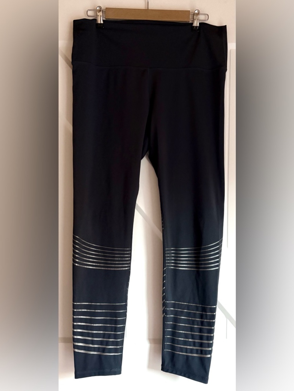 Z by Zobha Reflective Running Leggings Black High Rise XXL